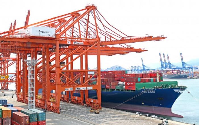 HMM, 농수산 수출품 선적 임시선박 출항