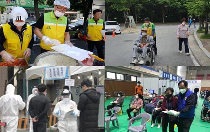 장애인용 마스크 제작·접종센터 봉사…거동 불편자에 찾아가는 진단검사