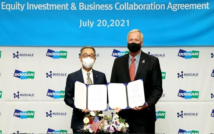 두산중공업, 美 뉴스케일파워에 추가 투자하며 SMR 사업 협력 강화