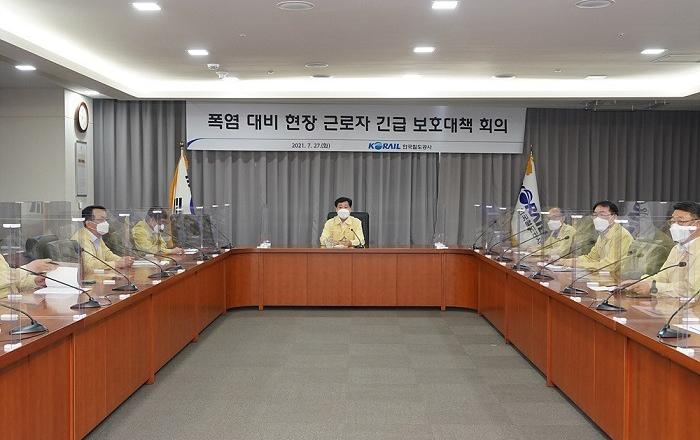 한국철도, 폭염 속 근로자 보호·열차 안전운행 총력
