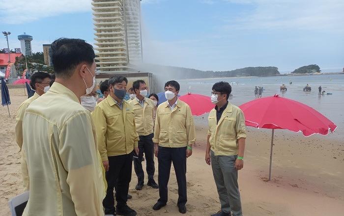 충남지역 고수온 대응 및 해수욕장 방역 점검