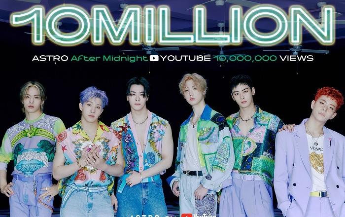 아스트로, ‘After Midnight’ MV 자체 최단 기록 1000만뷰 돌파.. 