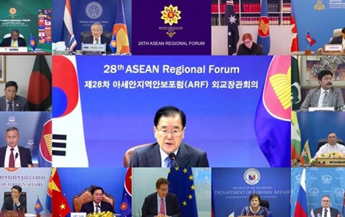 아세안 관련 4개 의장성명 “남북 통신연락선 복원 환영”