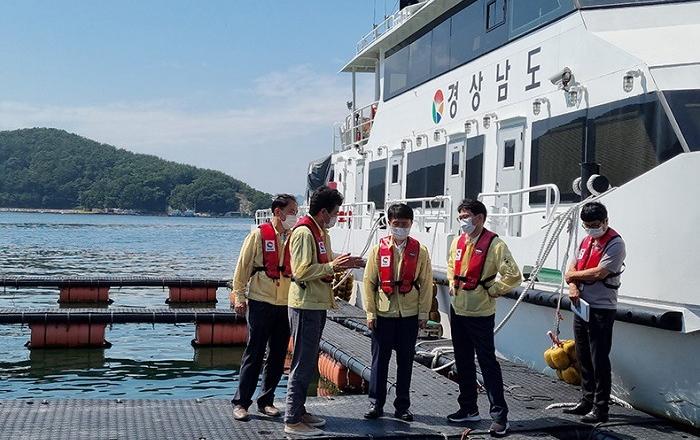 경남도 경제부지사 고수온 대응현장 방문, 피해어업인 격려