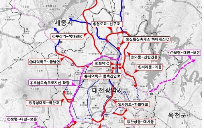 대전시, 도로망 확충 올해 괄목할 성과... 앞으로 예타 통과에 총력