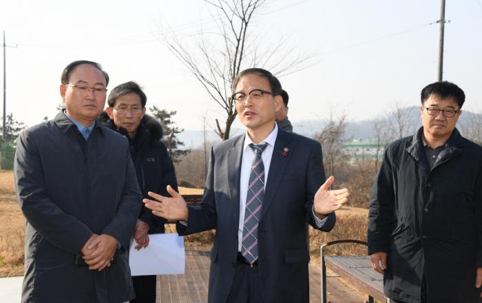 산림청, 화성시 미세먼지 차단 도시숲 사업지 현장 점검