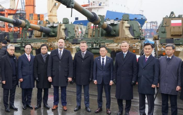 현대로템, 폴란드 K2 전차 첫 입하 환영식 개최