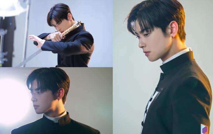 차은우, 성스러운 비주얼 ‘구마사제’로 변신…‘아일랜드’ 포스터 촬영 비하인드 공개