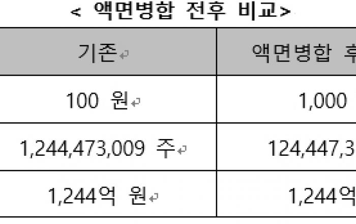 대한전선 액면병합 결정 “주가 안정화 및 가치 제고”