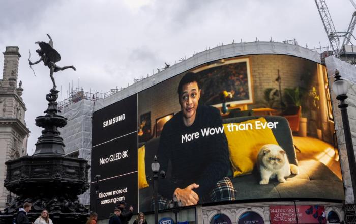 삼성 Neo QLED 8K, 영국 피카딜리 광장 밝혔다