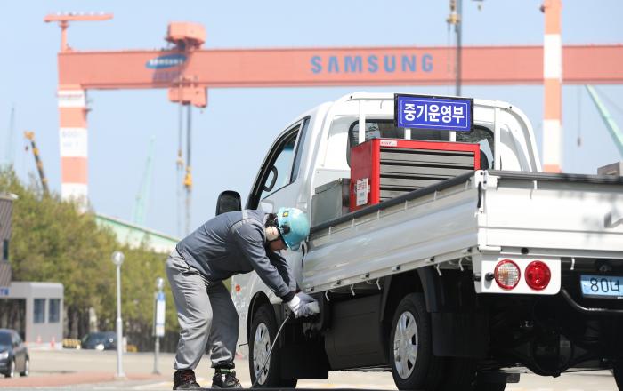 삼성重 거제 조선소에 전기차 누빈다