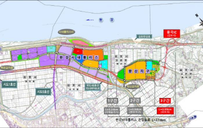 김포시, '한강시네폴리스 진입도로 풍곡IC 구간' 본격 착공