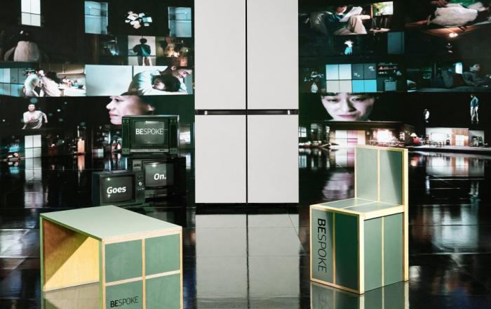 삼성전자, ‘비스포크 냉장고’ 절전 가전 철학 담은 광고 소품 업사이클링 아트 작품 공개