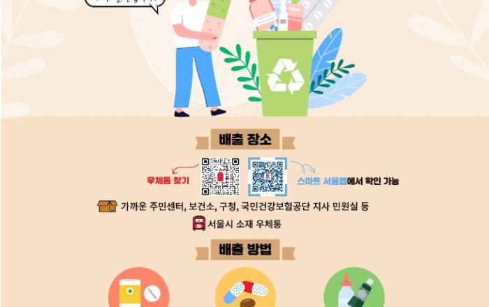 서울시, 폐의약품 우체통 활용 24시간 배출로 시민 편의 증대
