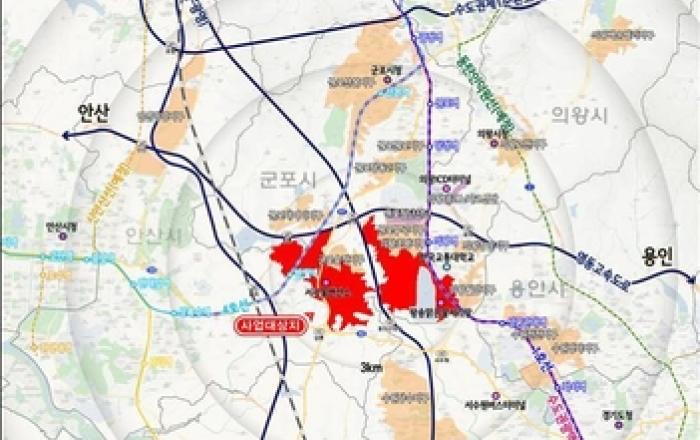 LH, 의왕군포안산 공공주택지구 도시기본구상 공모 실시