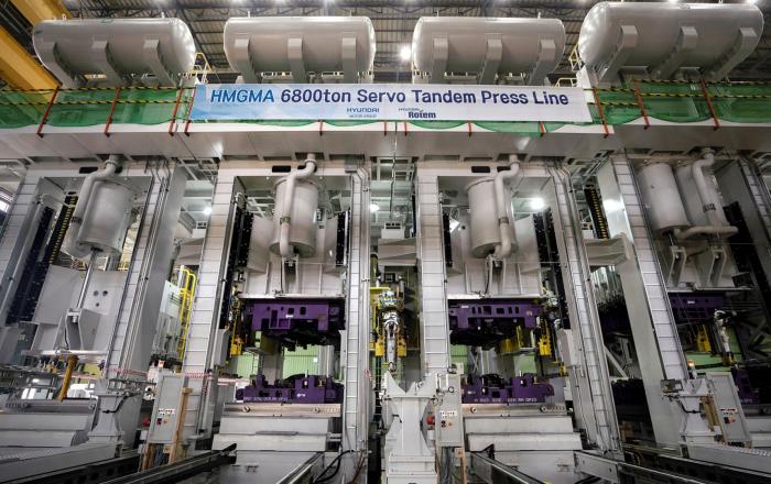 현대로템, 초대형‘서보 프레스 라인’실물 공개