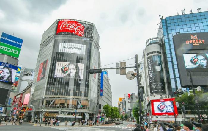삼성전자, 일본 도쿄 시부야에서 ‘갤럭시 Z 플립5’ 옥외광고 진행