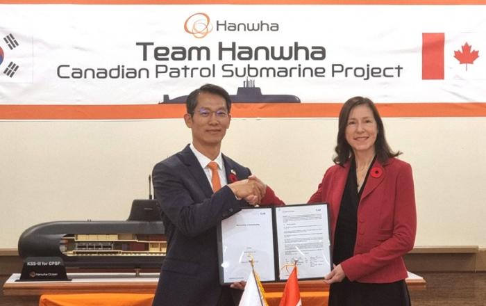 한화오션, 캐나다 4개사와 잠수함사업 협력 MOU 체결