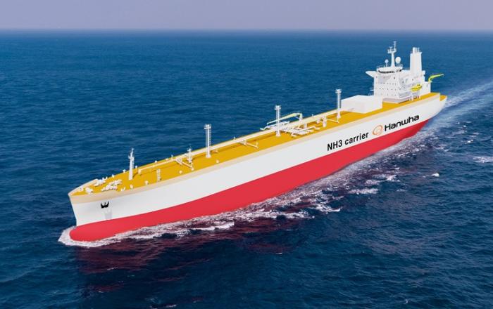 한화오션, 세계 최대규모 암모니아운반선 수주 무탄소 시대 선도