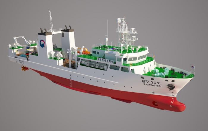 첨단 조사장비 갖춘 1,670톤급 수산과학조사선 진수