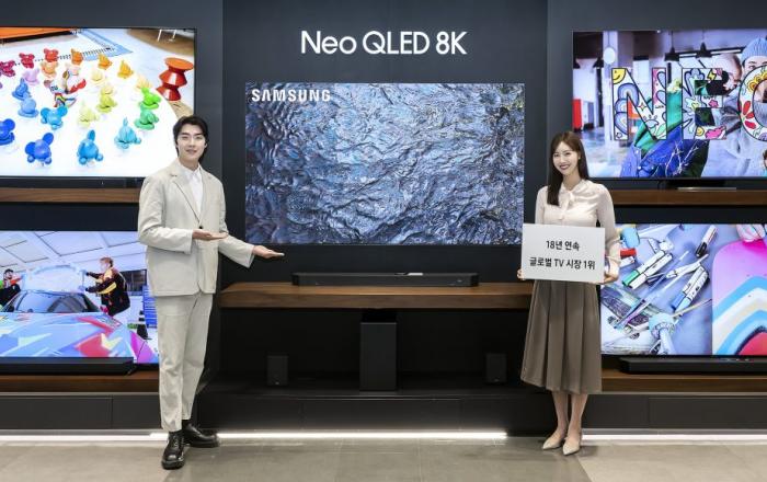 삼성전자, 18년 연속 글로벌 TV 시장 1위 달성