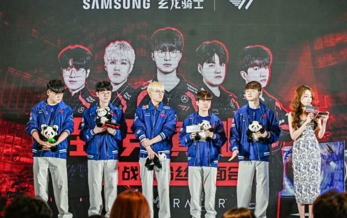 삼성전자, 중국 청두서 T1 선수단과 오디세이 체험 행사 열어