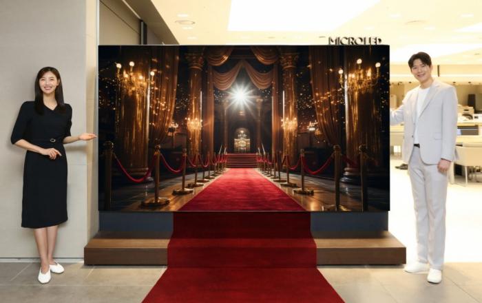 삼성전자, 국내 최대 크기 114형 마이크로 LED 앞세워 초프리미엄 TV 시장 공략
