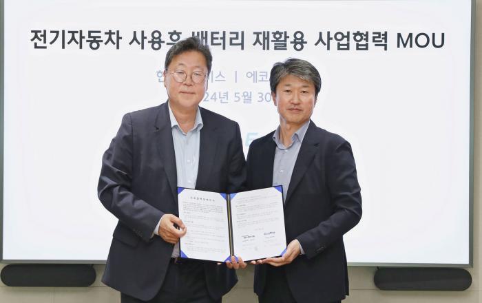 현대글로비스, 에코프로와 전기차(EV) 배터리 재활용 사업 MOU 체결