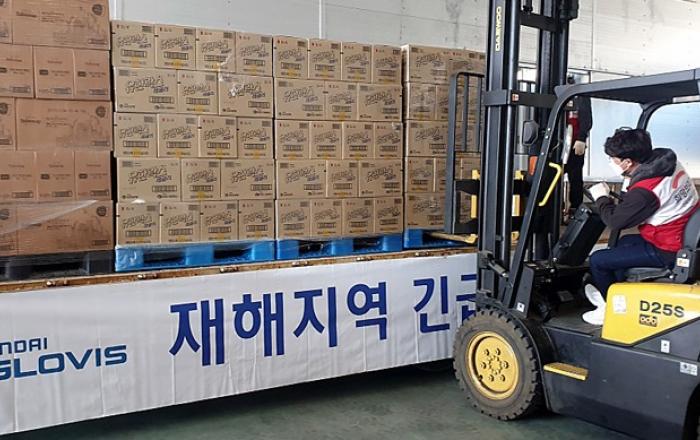 현대글로비스, 코로나19 극복 위한 긴급 구호품 1000톤 무상 운송