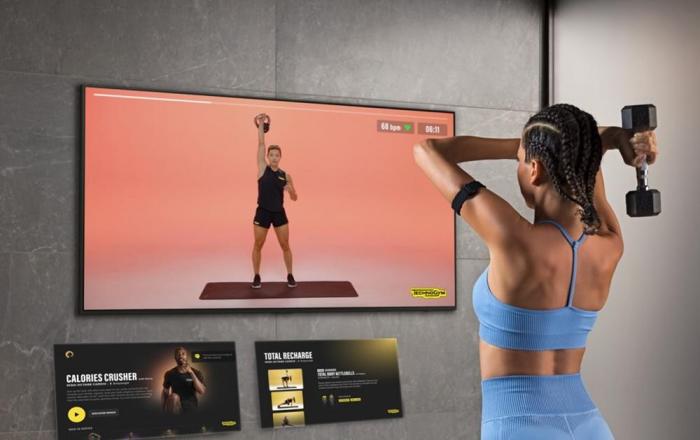 삼성 TV로 테크노짐 홈 피트니스 즐기세요