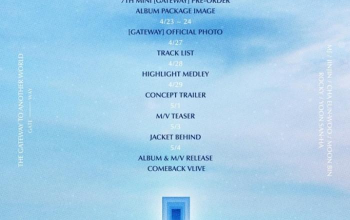 아스트로, 일곱 번째 미니 앨범 ‘GATEWAY’ 플랜 포스터 공개!
