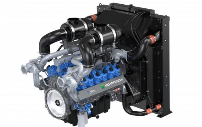 HD건설기계, 국내 최대 수소 산업 전시회서 22리터급 수소엔진 첫 공개