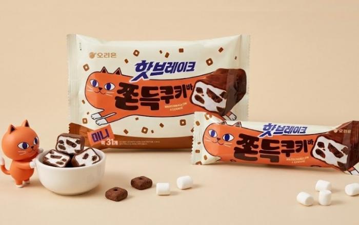 오리온, '핫브레이크' 변신... 1020세대 겨냥 '쫀득쿠키바' 출시