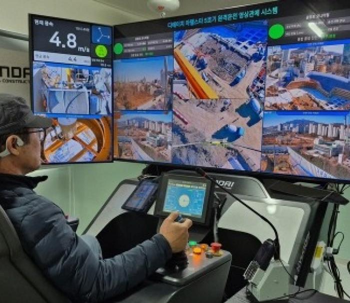 현대건설, 국내 최초 원격제어 타워크레인 도입... 고위험 작업 환경 안전성 획기적 개선