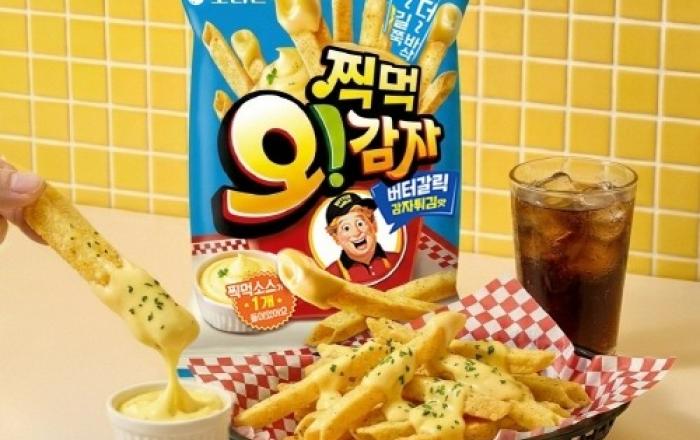 오리온, MZ세대 ‘감튀 모임’ 겨냥한 ‘찍먹 오!감자 버터갈릭감자튀김맛’ 출시