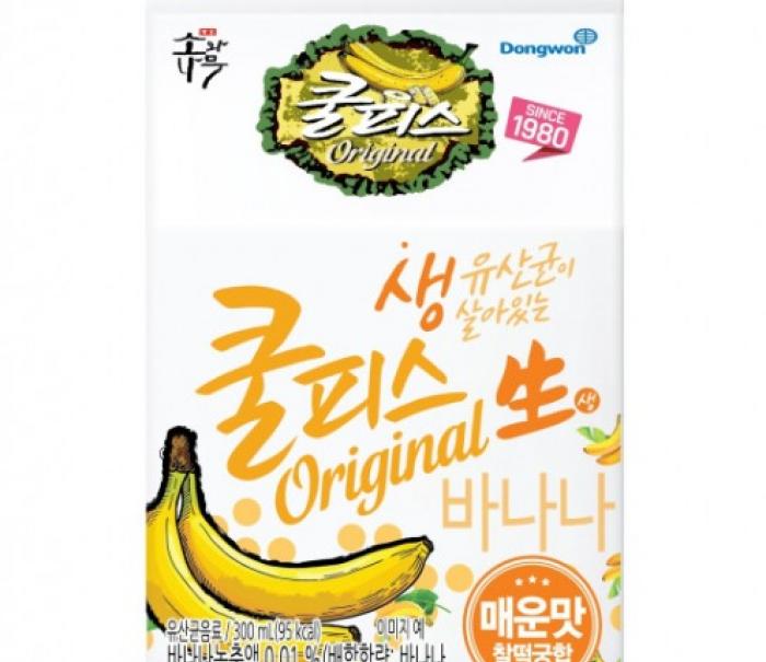 동원F&B 장수 브랜드 ‘쿨피스’ 15년 만에 바나나맛 신제품 출시