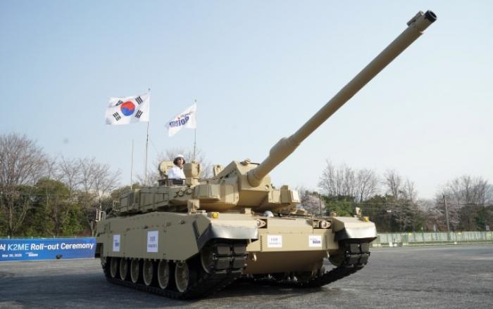 현대로템, 중동형 K2 전차 실물 최초 공개