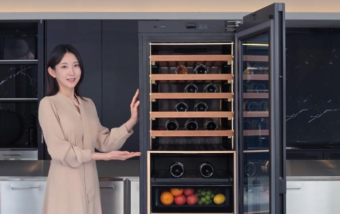 삼성전자, 'AI 비전'으로 와인 관리 자동화한 '인피니트 AI 와인 냉장고' 출시