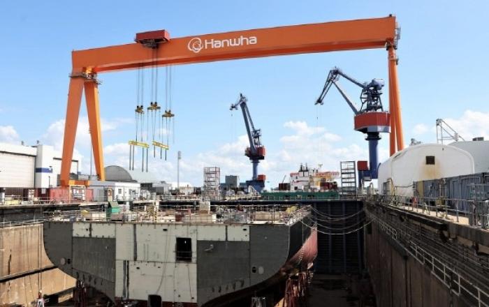 한화, 美 해군 차세대 군수지원함 설계 참여... 현지 조선소 기반 첫 수주