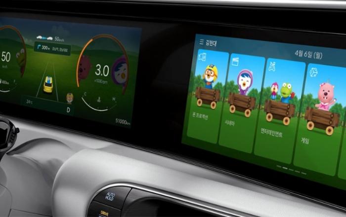 현대차, 뽀로로·타요·잔망루피 디스플레이 테마 3종 출시