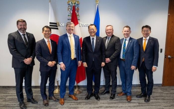 한화오션, 캐나다 노바스코샤 주정부·Irving Shipbuilding과 협력 확대 논의