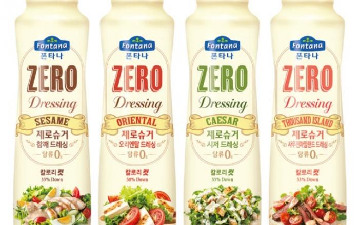 폰타나 ‘제로슈거 드레싱’ 4종 출시