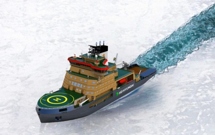 HD현대중공업, 국내 최초 해외 쇄빙 전용선 수주