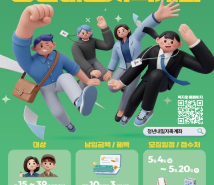 월 10만 원 저축 시 3년 뒤 1440만 원…'청년내일저축계좌' 신규 모집