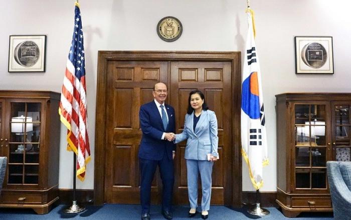 유명희, 日 수출 규제 부당성 설명…美 “역할 하겠다”