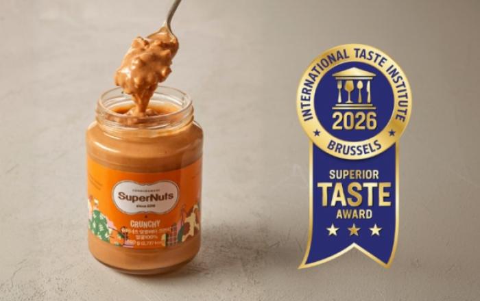 슈퍼너츠 피넛버터 크런치, 국제식음료품평원 ‘Superior Taste Award’ 최고 등급 3스타 수상