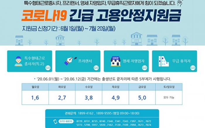 1일부터 ‘긴급 고용안정지원금’ 신청 개시…1인당 150만원
