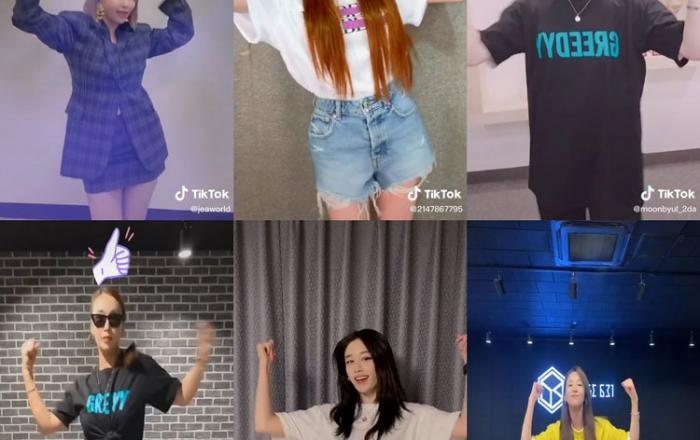 제아, 신곡 'Greedyy(그리디)' 틱톡 챌린지...산다라박∙청하∙문별∙지연 등 참여