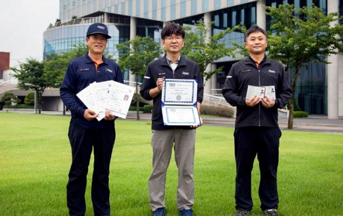 두산인프라코어, 최고 기술자격 연이은 배출로 기술력 인정