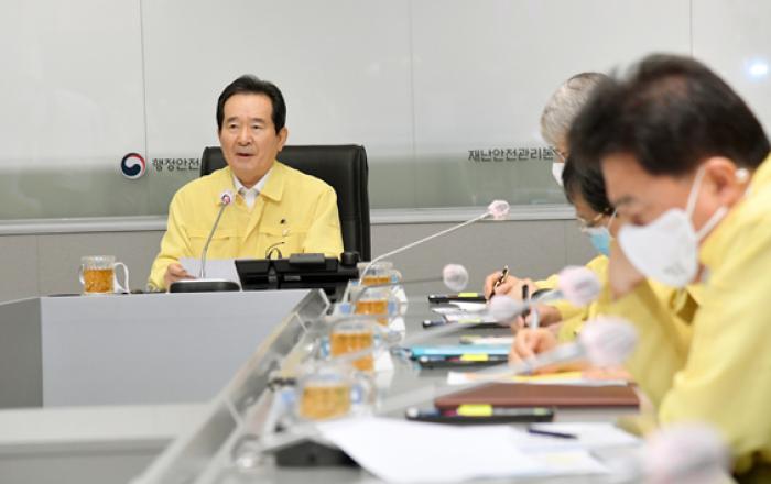 정세균 총리 “3단계 격상 요건 아직 안돼…구상권 적극 행사”